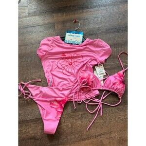 Bikini set with top coverup